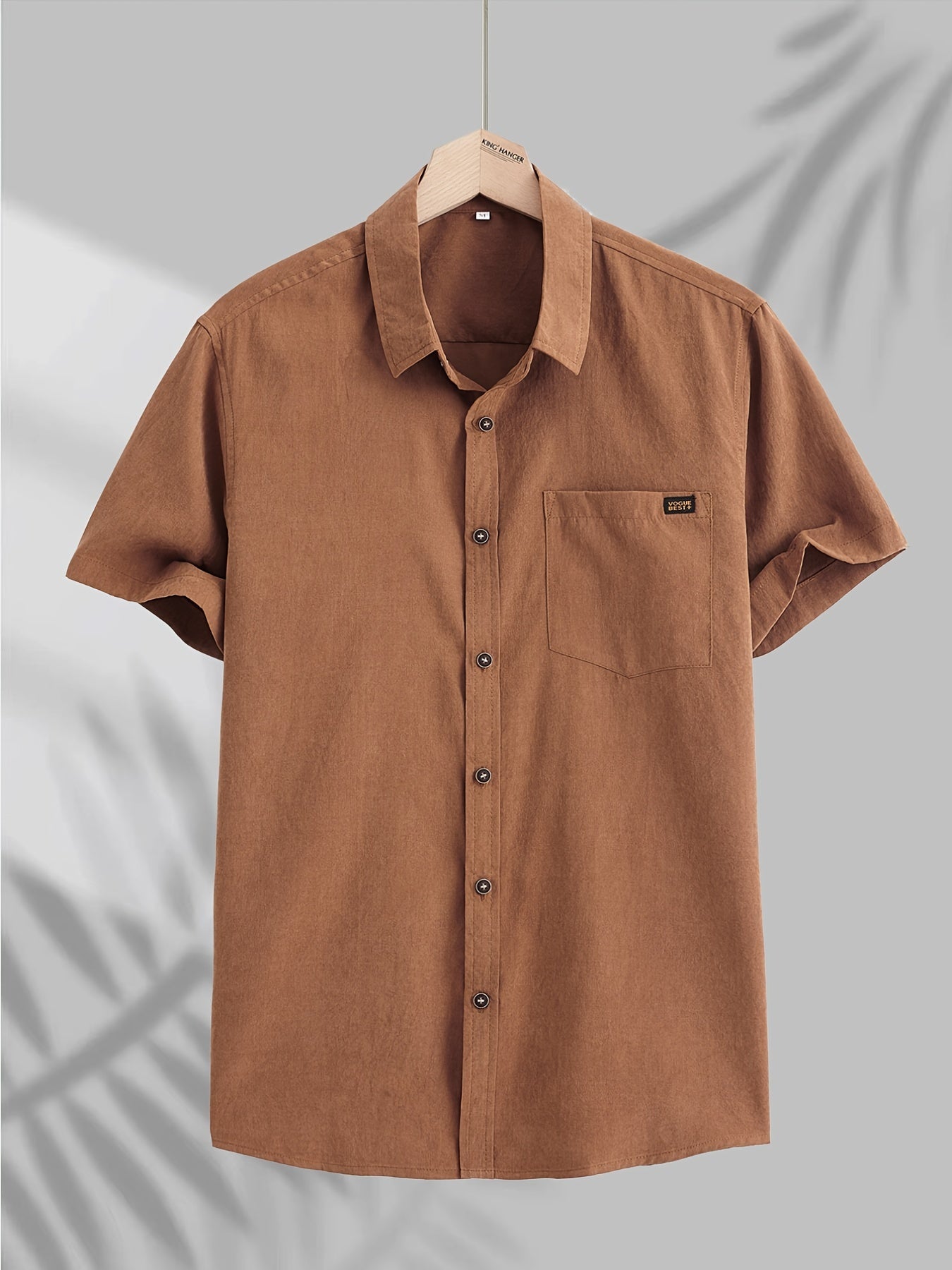 Casual Katoenen Shirt Met Korte Mouwen