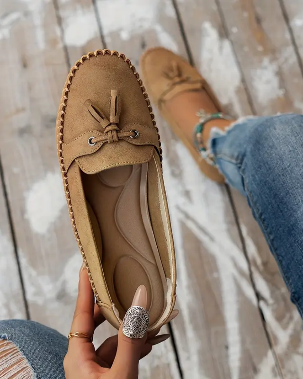 Comfortabele zachte mocassins