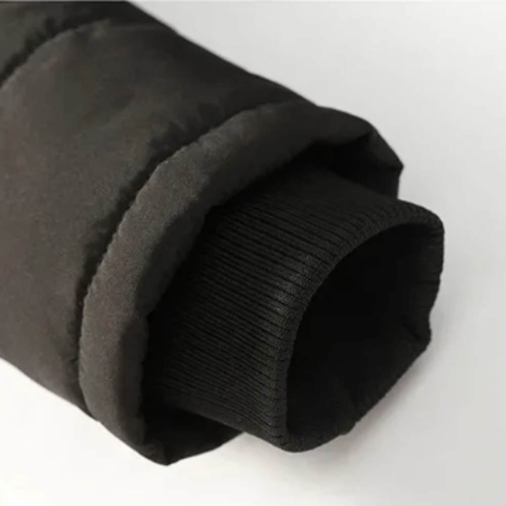 Elegante gewatteerde fleece winterjas