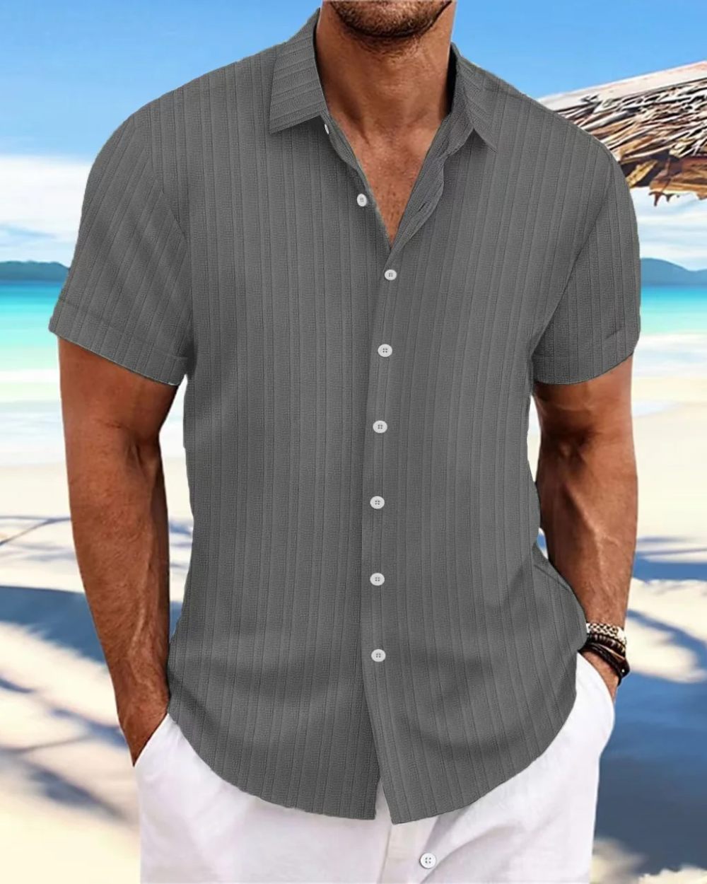 Casual Shirt Met Korte Mouwen