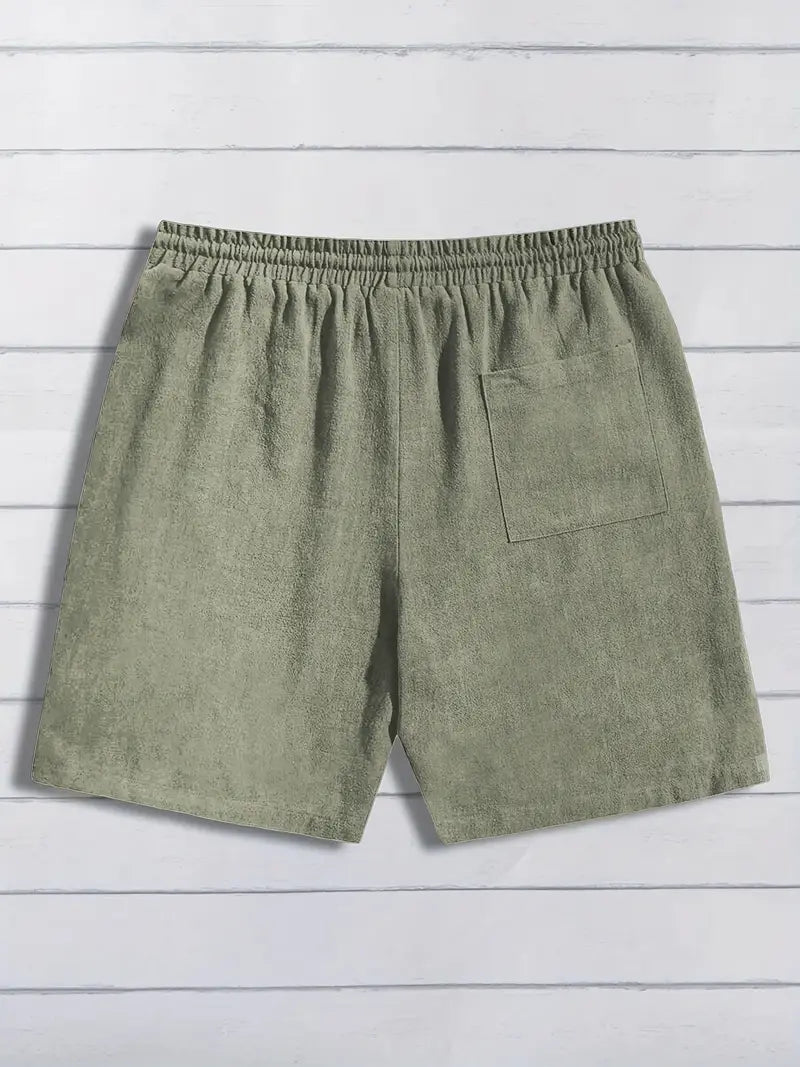 Casual Linnen Korte Broek