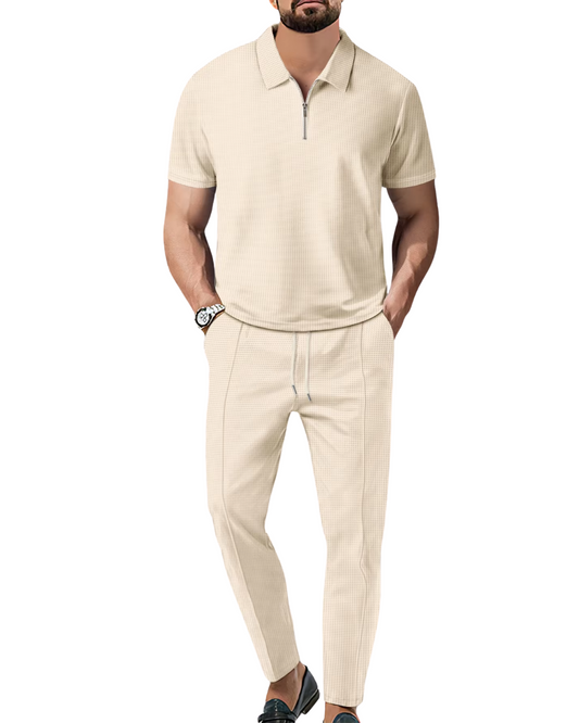 2-Delige Zip Polo Set