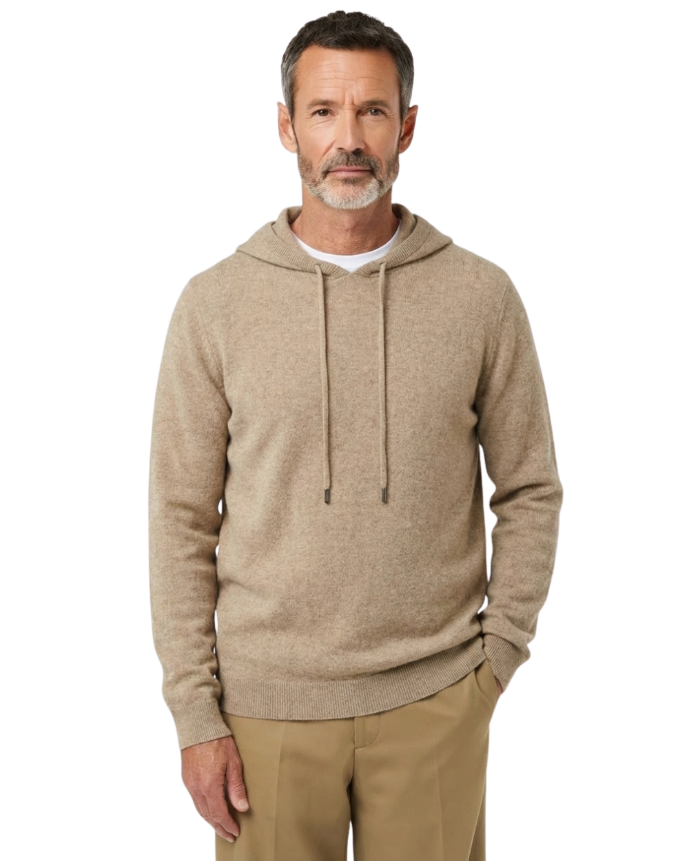 Elegante hoodie van Australische wol