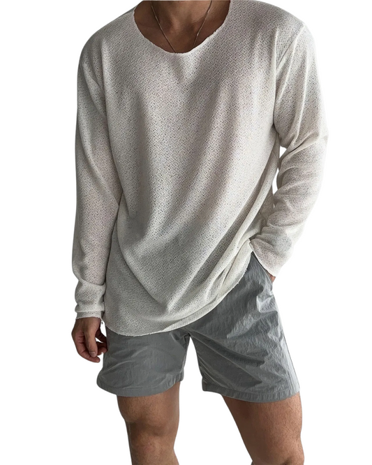 Casual gebreid T-shirt