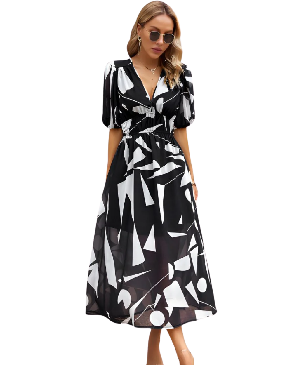 Venetië Elegante Lange Jurk