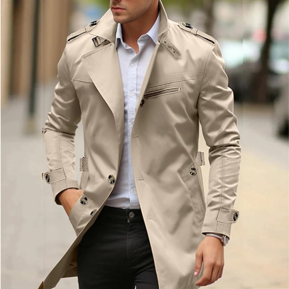 Elegante heren trenchcoat