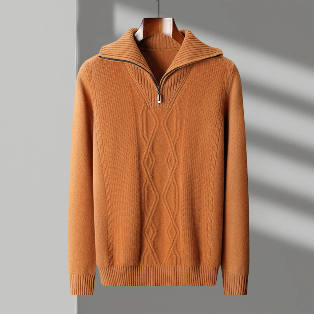 Taranto Merino Wol Zip Sweater