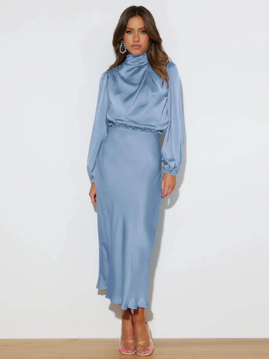 Elegante satijnen jurk