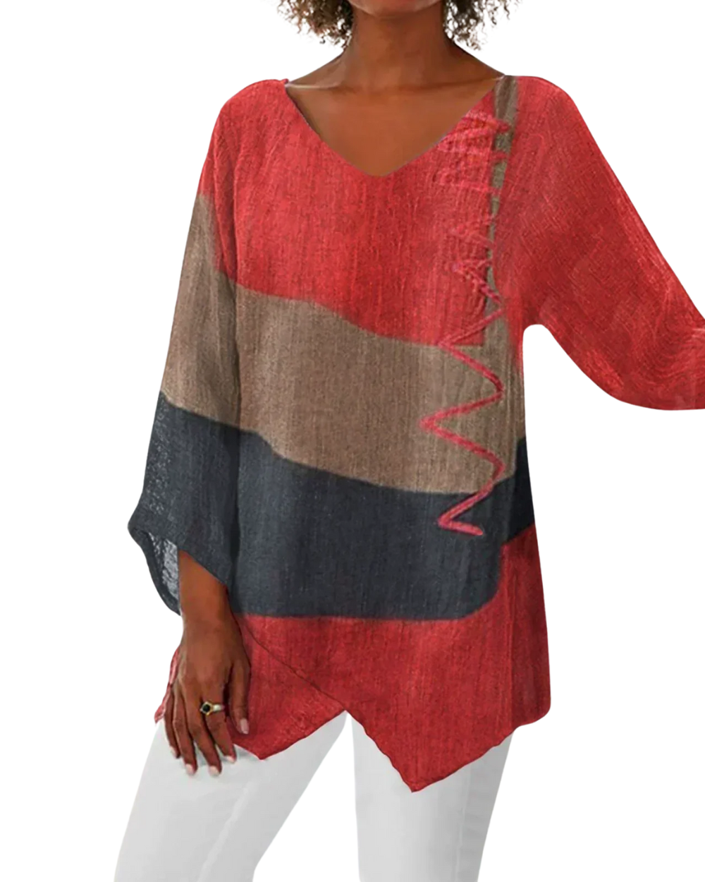 Elegante dames-Top met V-hals