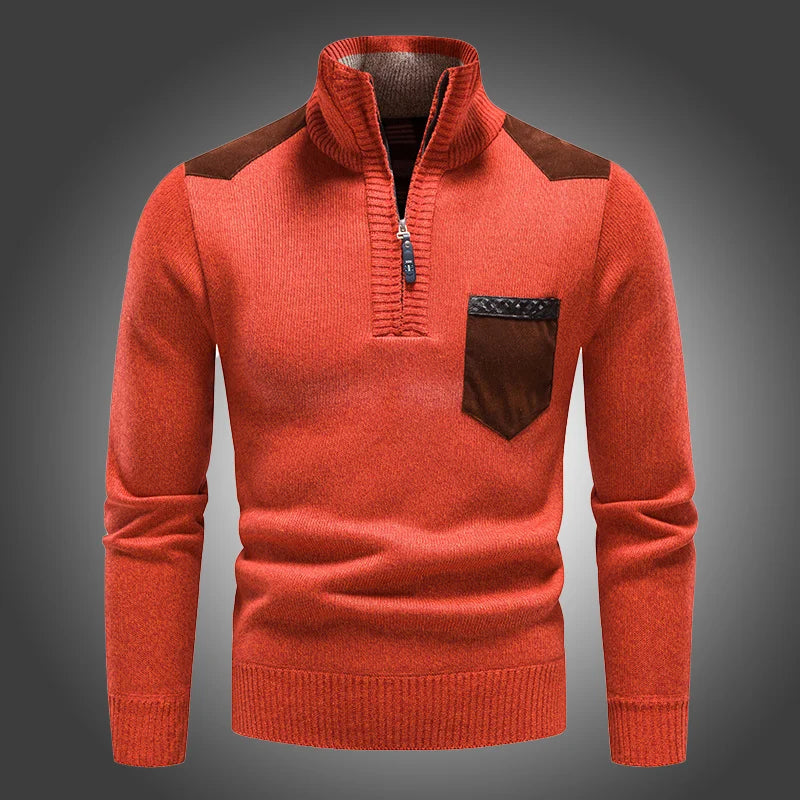 Wollen Ritssweater