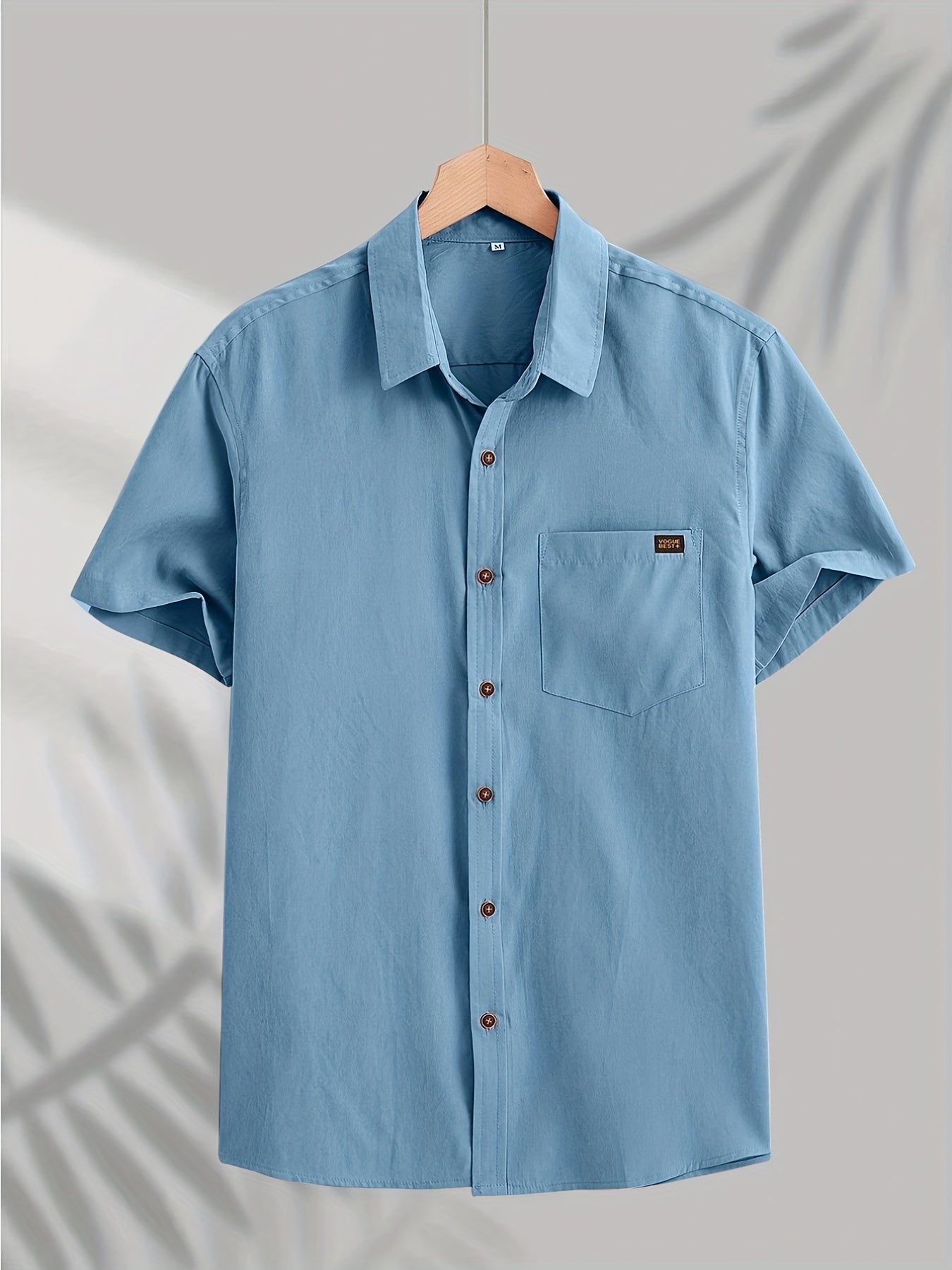 Casual Katoenen Shirt Met Korte Mouwen
