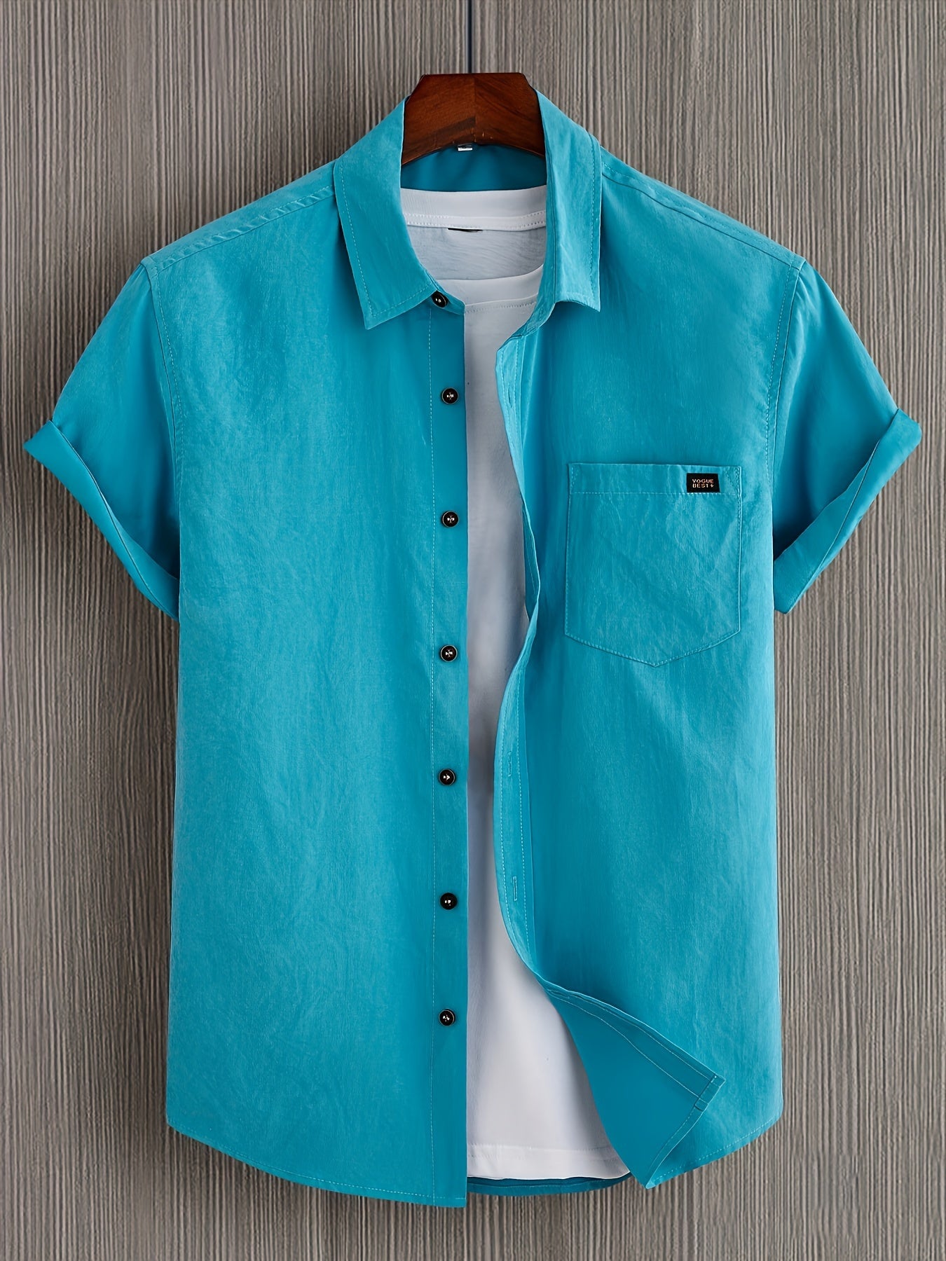 Casual Katoenen Shirt Met Korte Mouwen
