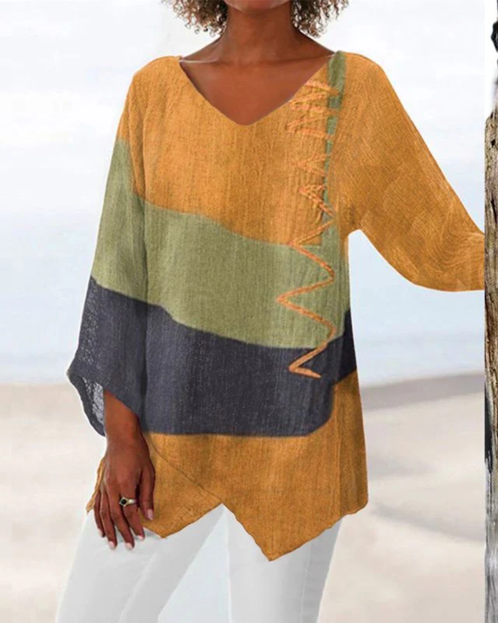 Elegante dames-Top met V-hals