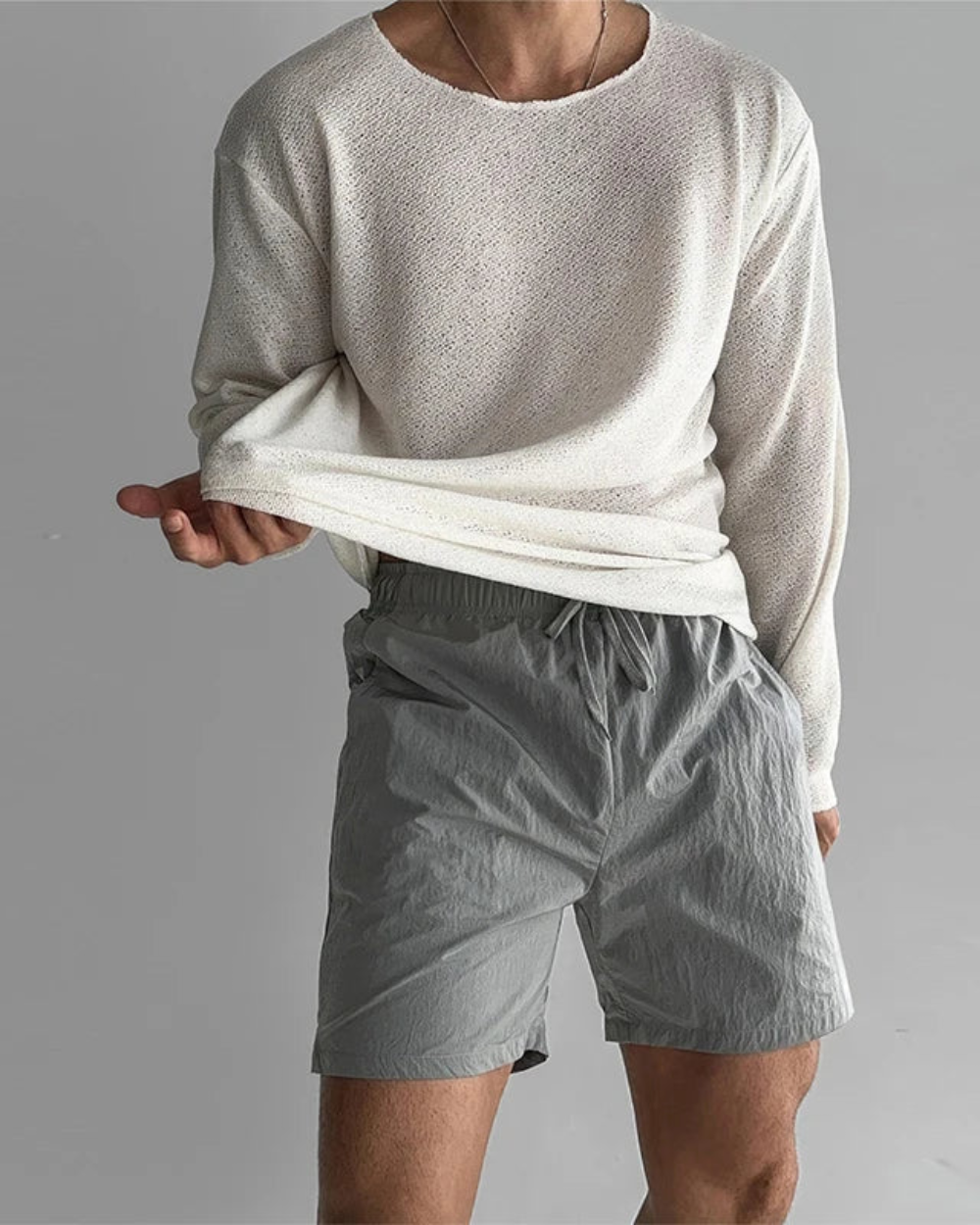 Casual gebreid T-shirt
