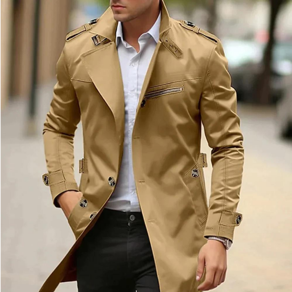 Elegante heren trenchcoat