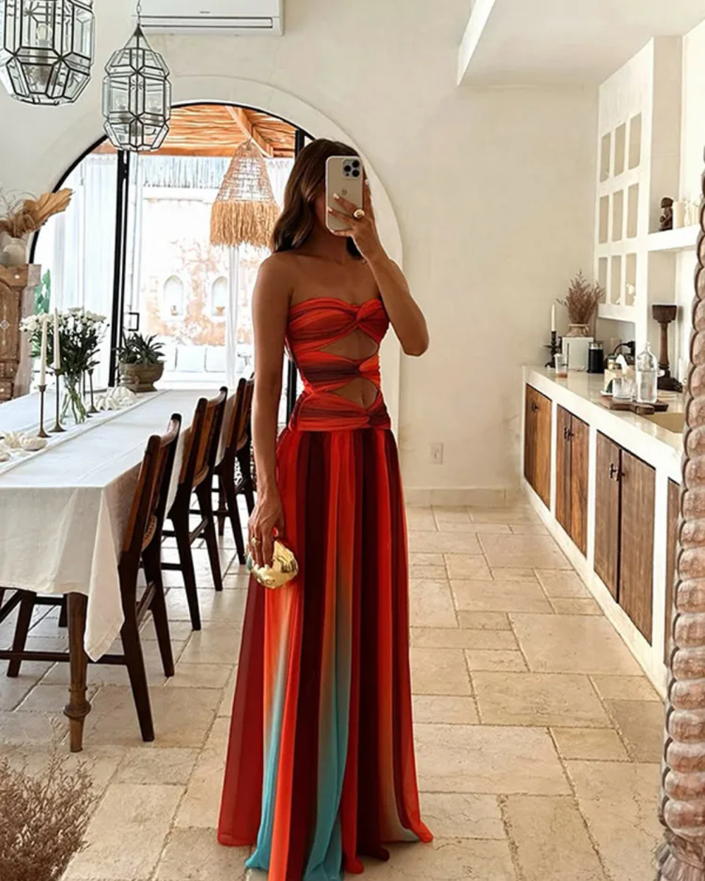 Valentina Elegante Maxi Dress