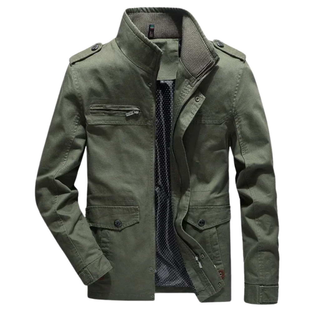 Elegante katoenen Cargo Jas