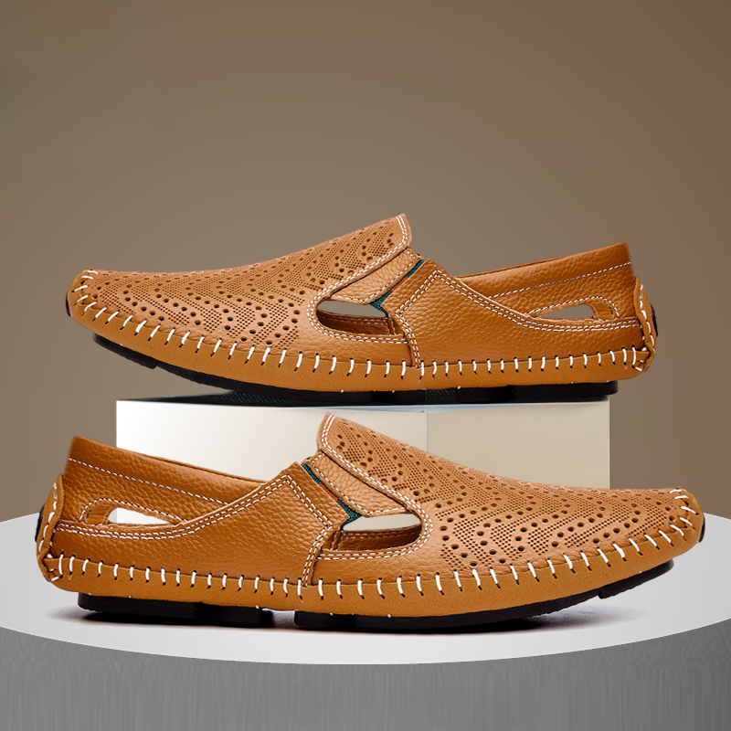 Leren band sandalen