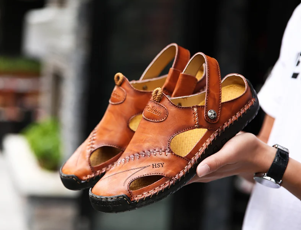 Klassieke Leren Sandalen