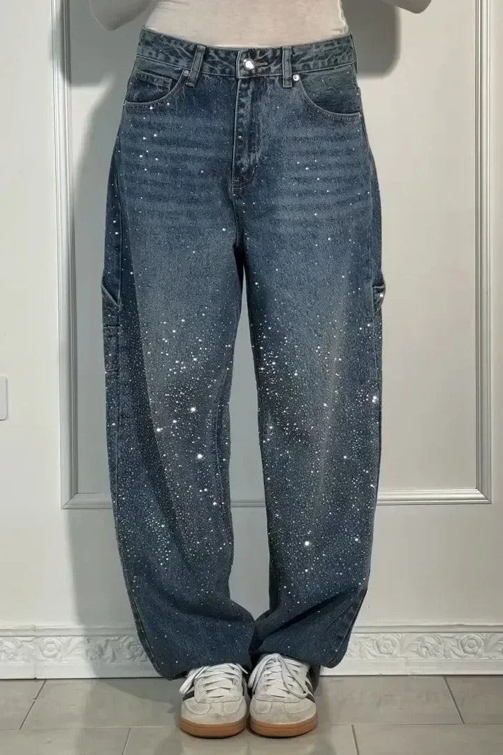 Elegante jeans met glamour