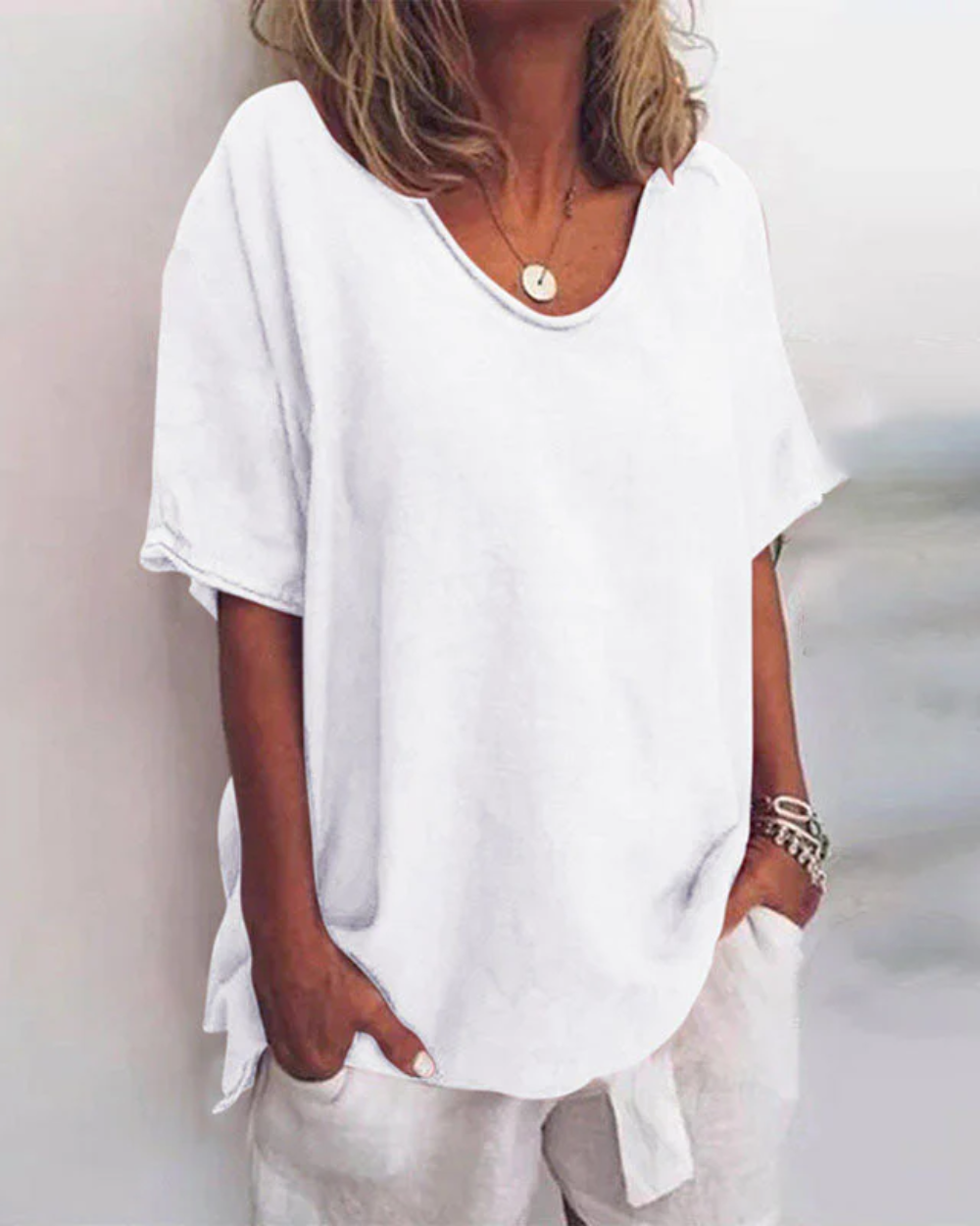 Comfortabel los T-shirt