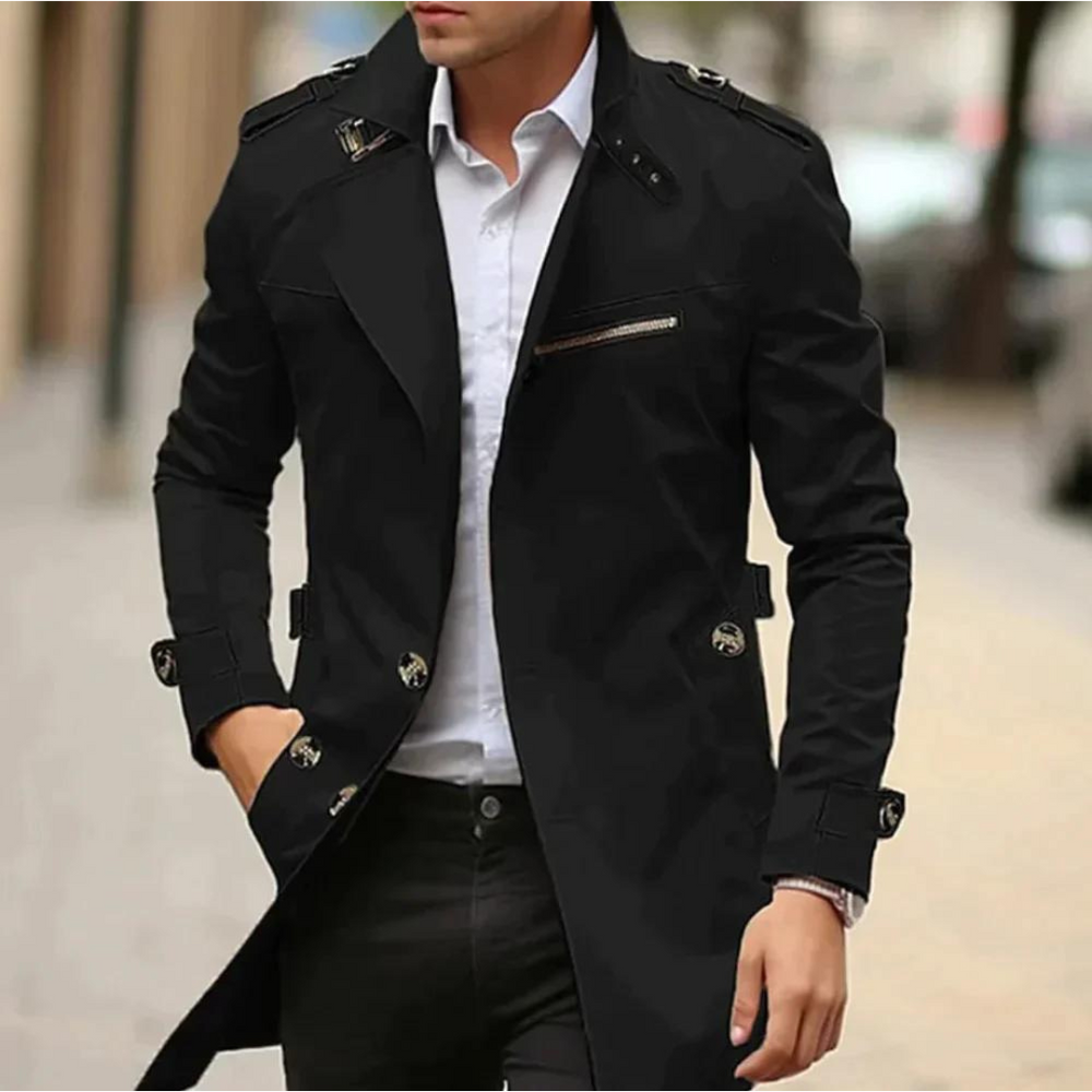 Elegante heren trenchcoat