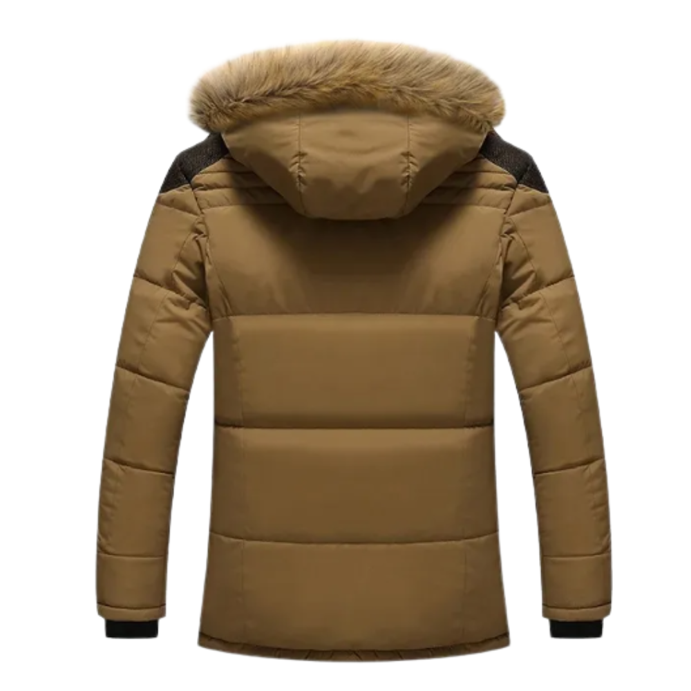 Elegante gewatteerde fleece winterjas
