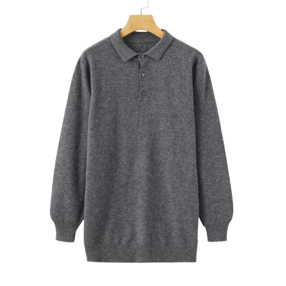 100% kasjmier poloshirt