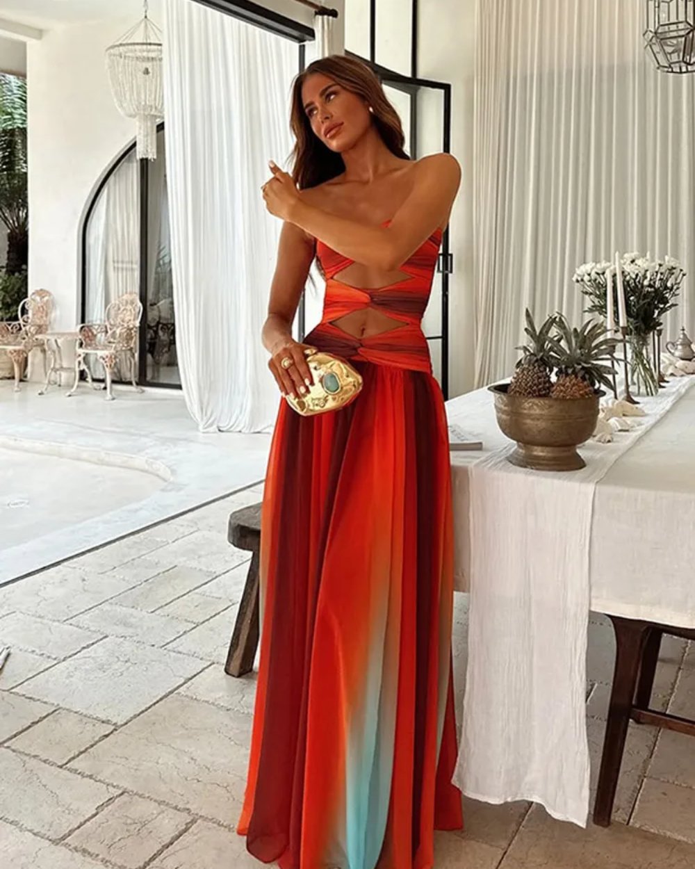 Valentina Elegante Maxi Dress