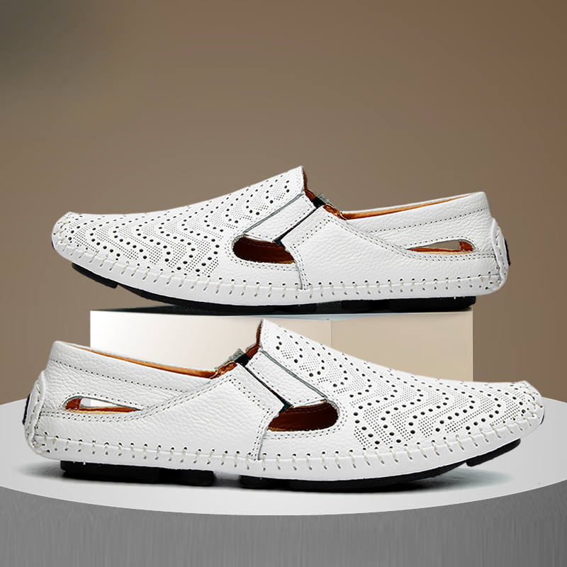 Leren band sandalen