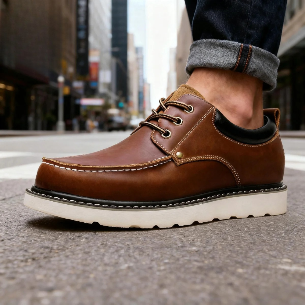 Retro casual leren schoenen