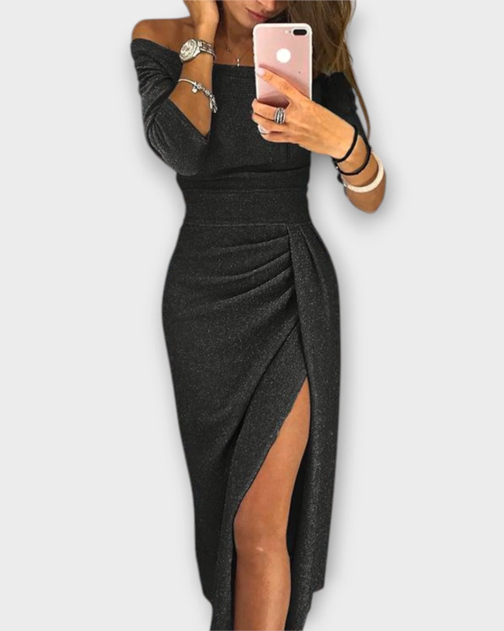 Elegante Off-Schoulder Jurk
