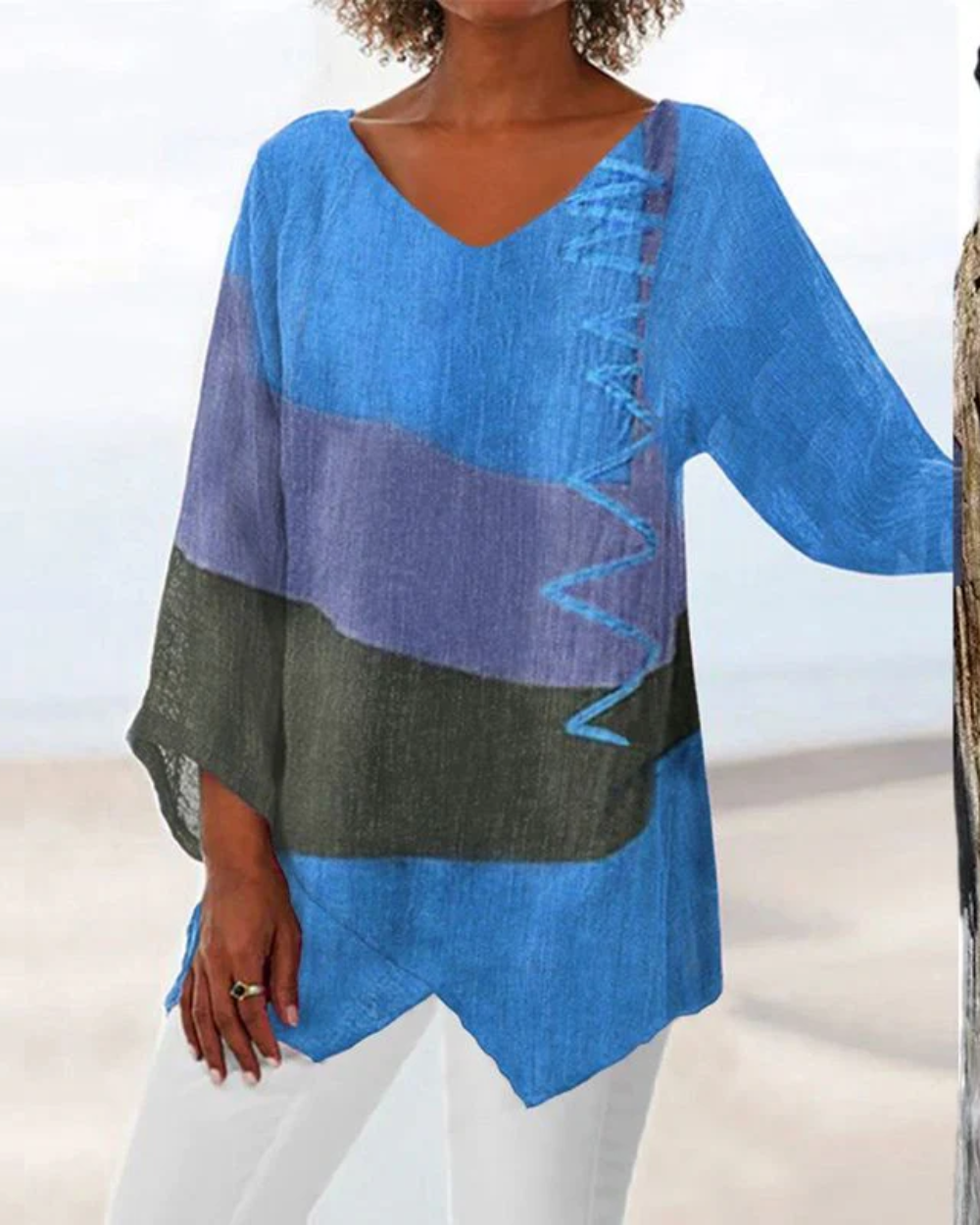 Elegante dames-Top met V-hals
