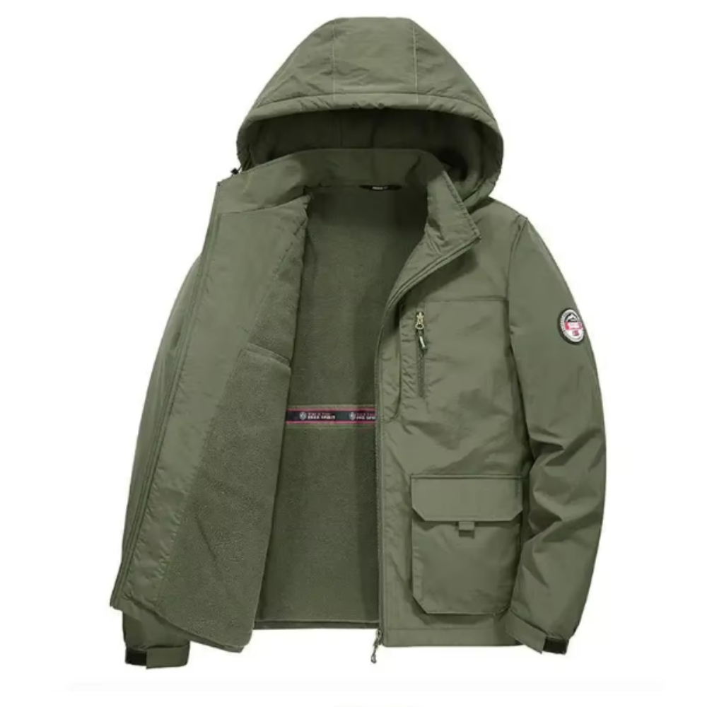 Verdikte fleece gevoerde jas