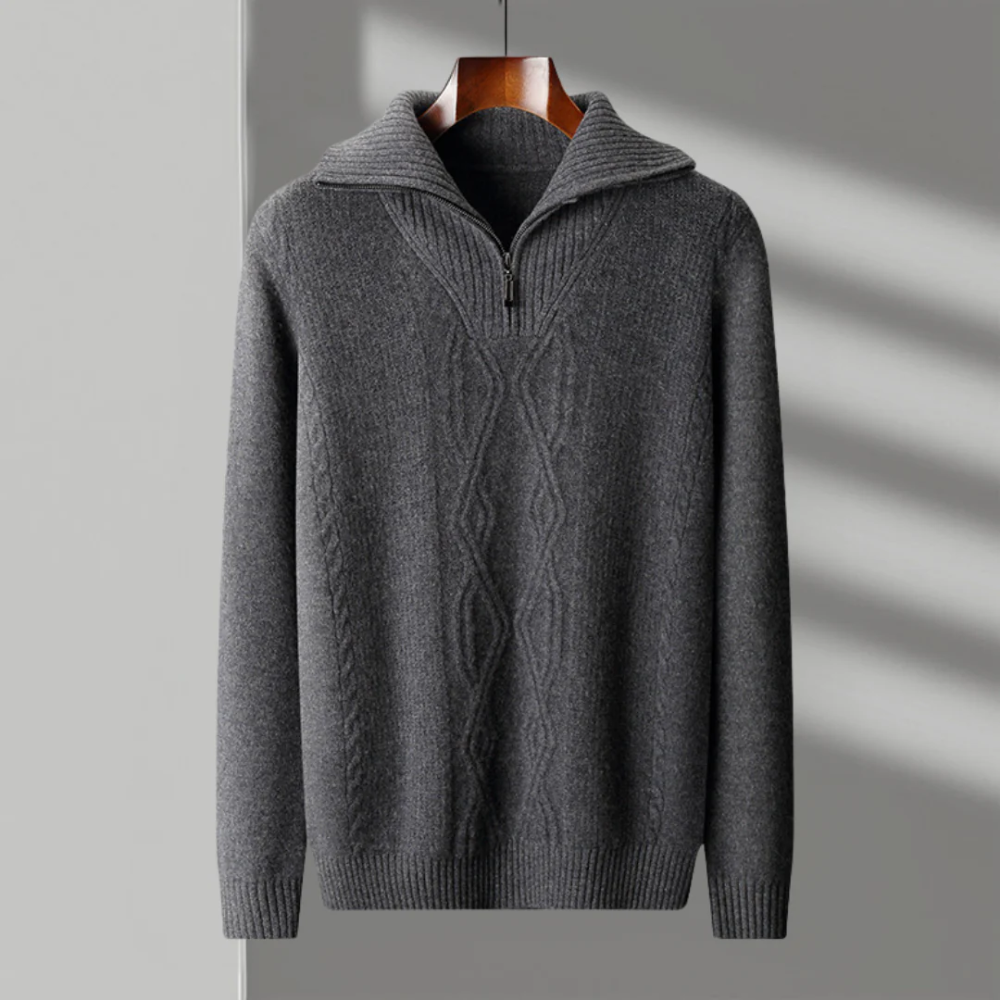 Taranto Merino Wol Zip Sweater