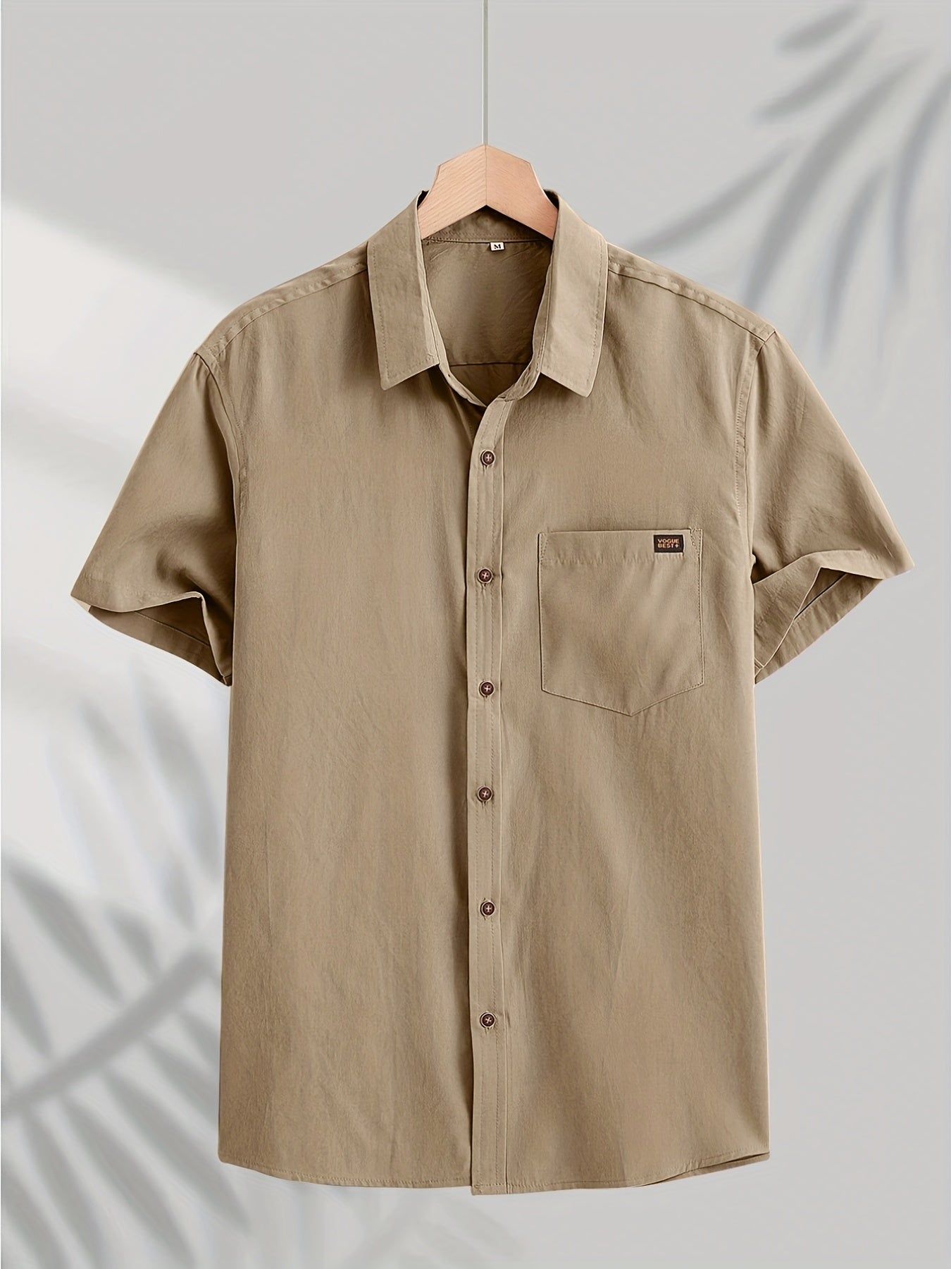 Casual Katoenen Shirt Met Korte Mouwen