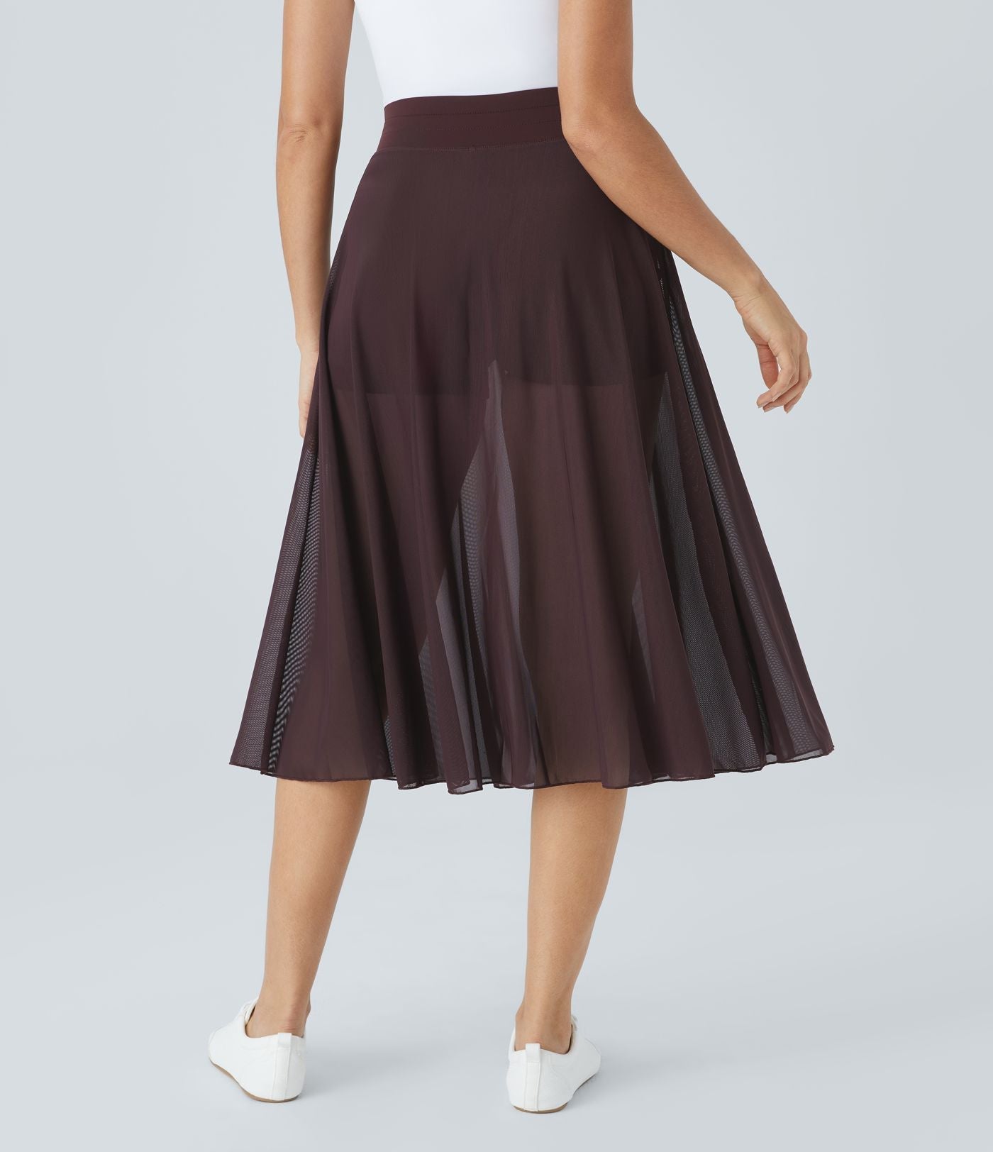 2-in-1 rok met hoge taille