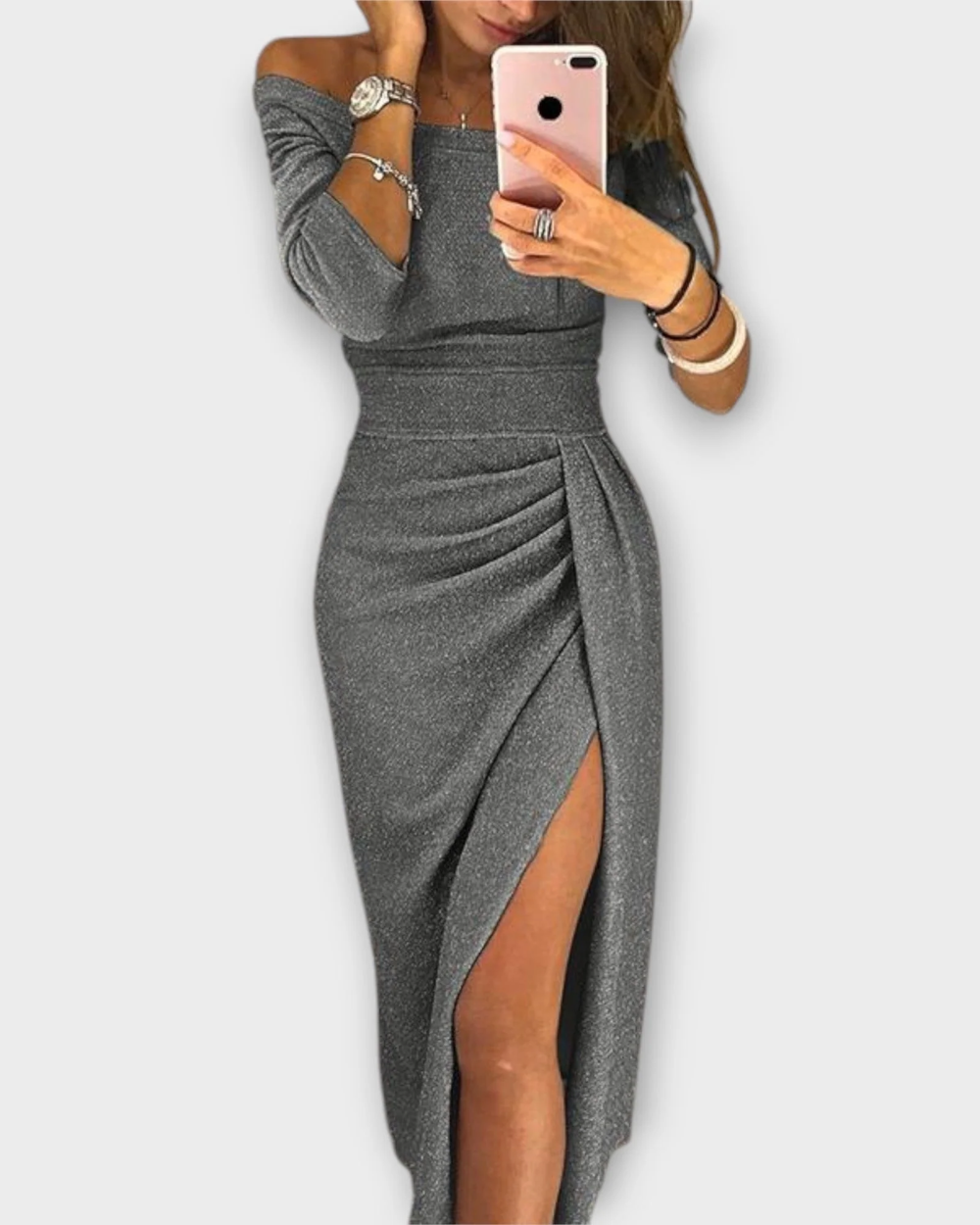 Elegante Off-Schoulder Jurk