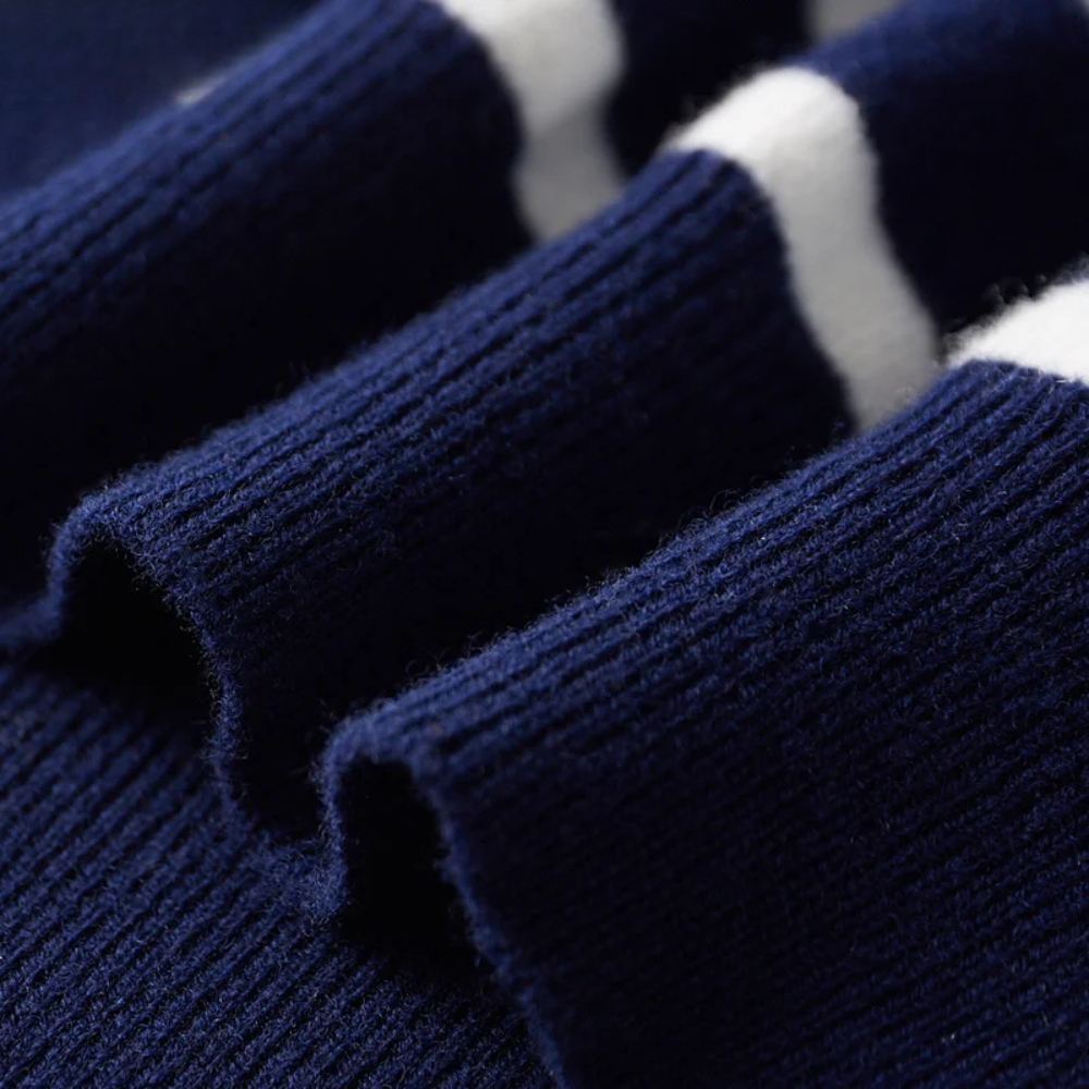 Elegante gestreepte wollen trui