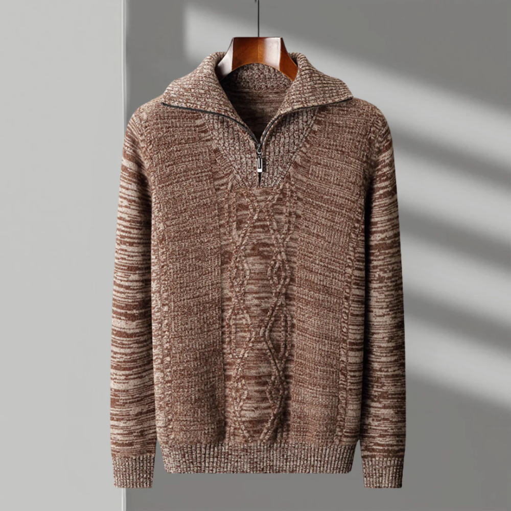 Taranto Merino Wol Zip Sweater