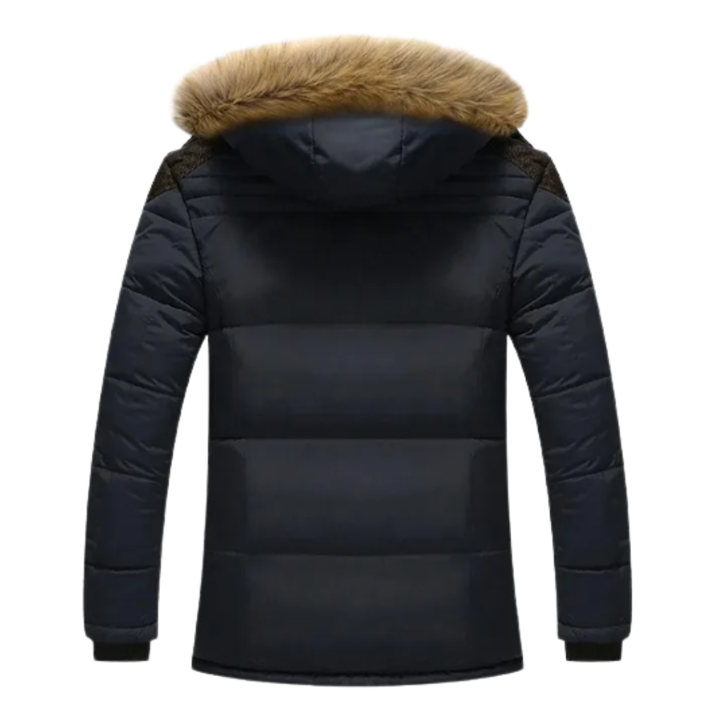 Elegante gewatteerde fleece winterjas