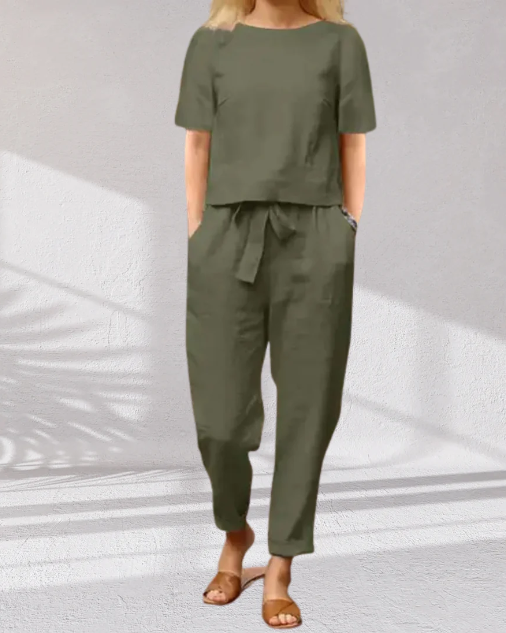 Elegant Katoenen Damesset