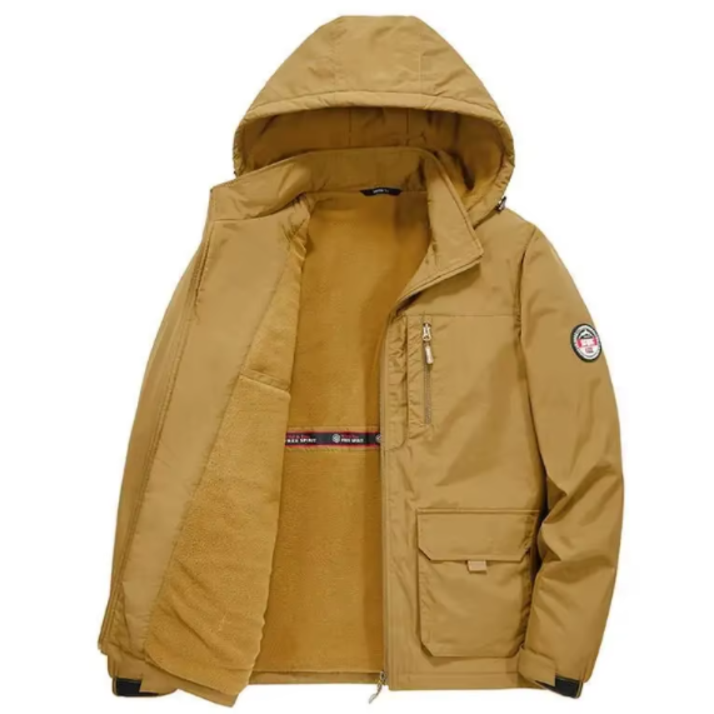 Verdikte fleece gevoerde jas