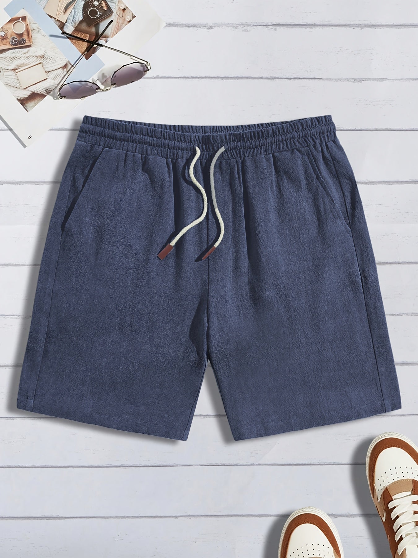 Casual Linnen Korte Broek