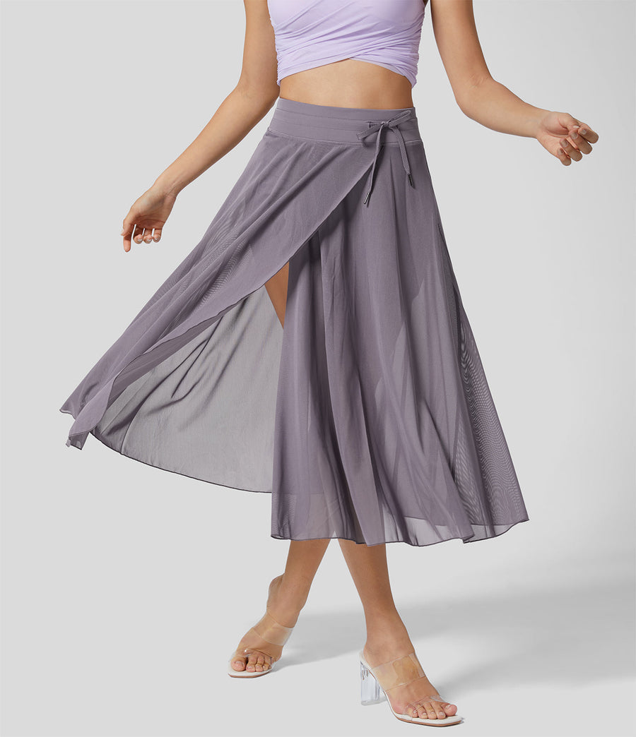 2-in-1 rok met hoge taille