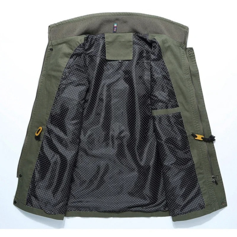 Elegante katoenen Cargo Jas
