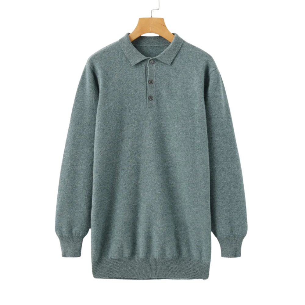 100% kasjmier poloshirt