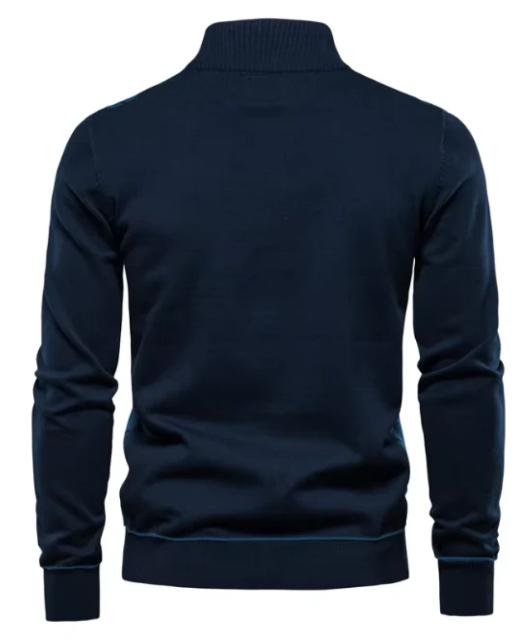 Sweater met halve rits
