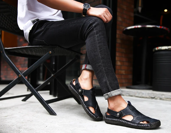Klassieke Leren Sandalen