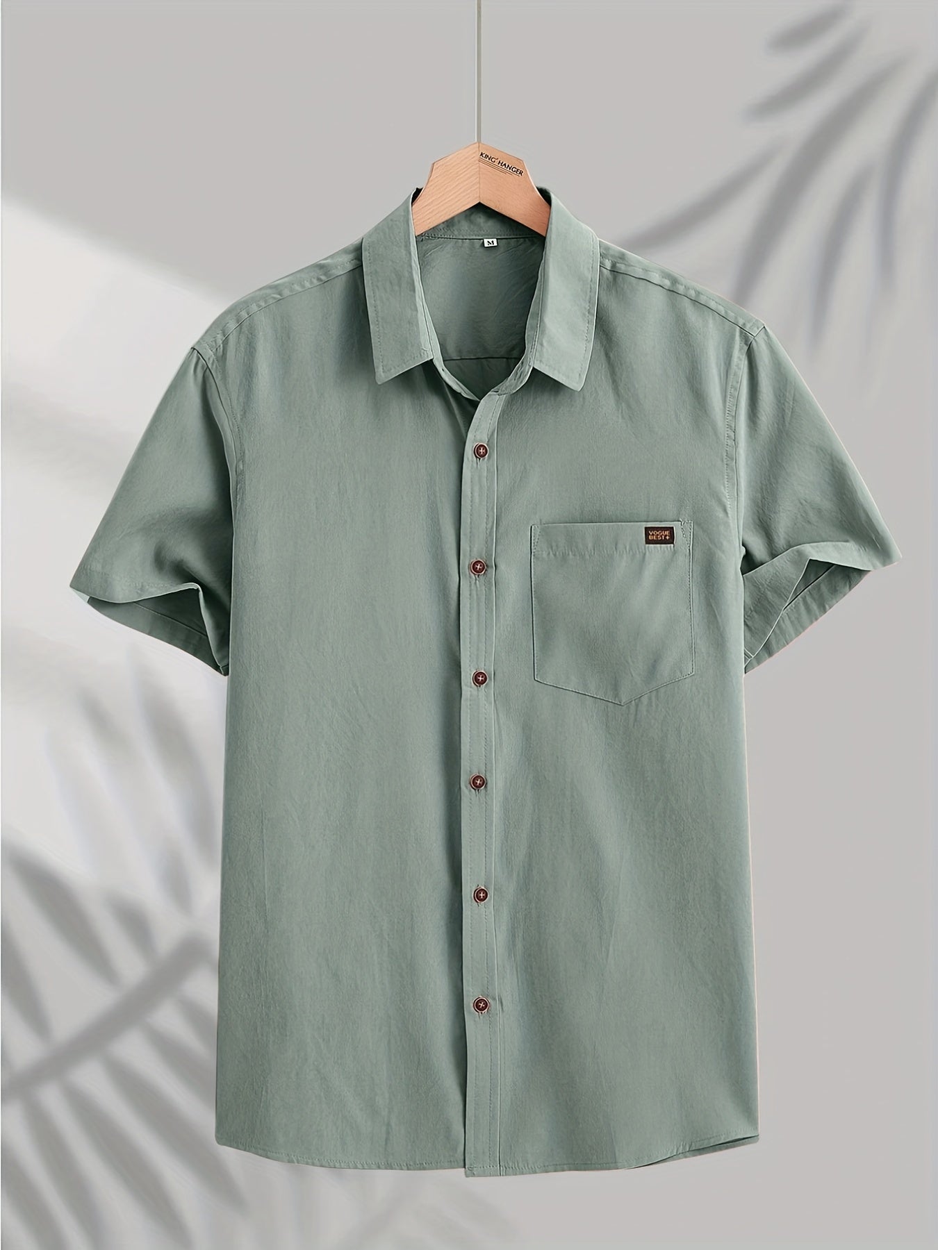Casual Katoenen Shirt Met Korte Mouwen
